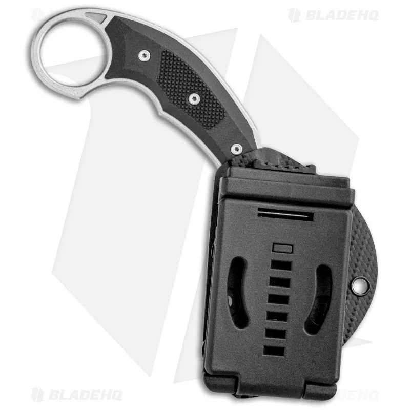 Microtech Bastinelli Iconic Karambit Fixed Blade Knife (Stonewash) 118 ...